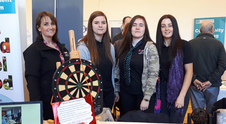 South Eastern Health and Social Care Trust invited SERC students to attend a community information event they recently hosted in Saintfield, to raise awareness of support services in the local area.